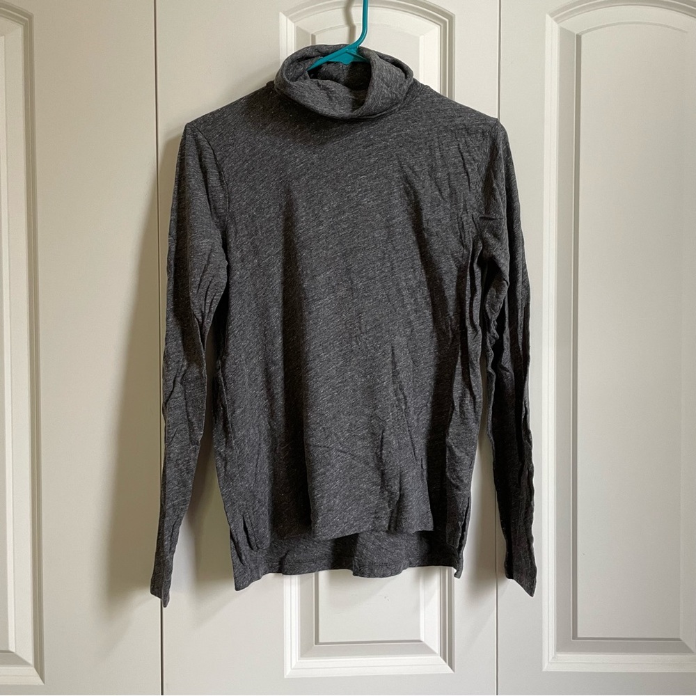 NWOT Madewell cotton turtleneck in heather grey size S